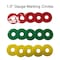 5S Supplies Gauge Warning Film Circles 1.5 inch Diameter, Red, 5PK GWC-1.5IN-RED - alternate 1